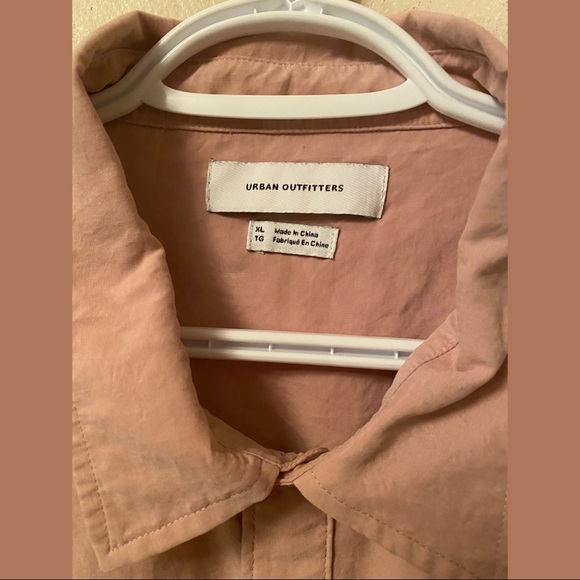 UO Faux Silk Button Down Shirt - Picture 2 of 4